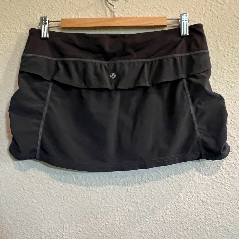#486 lululemon athletica Black Skort - Picture 2 of 5
